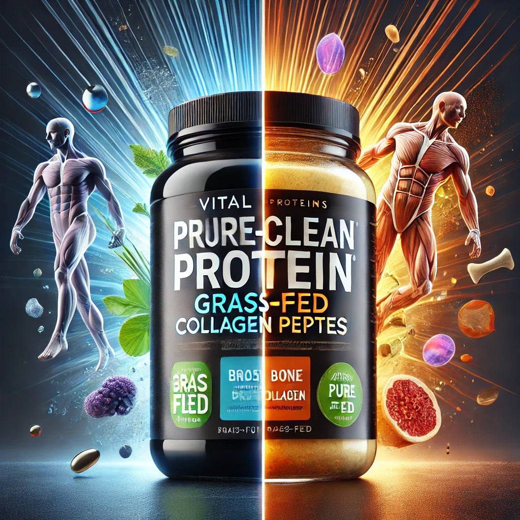 Vital Proteins Grass Fed Collagen Peptides Powder Vs. PureClean Protein