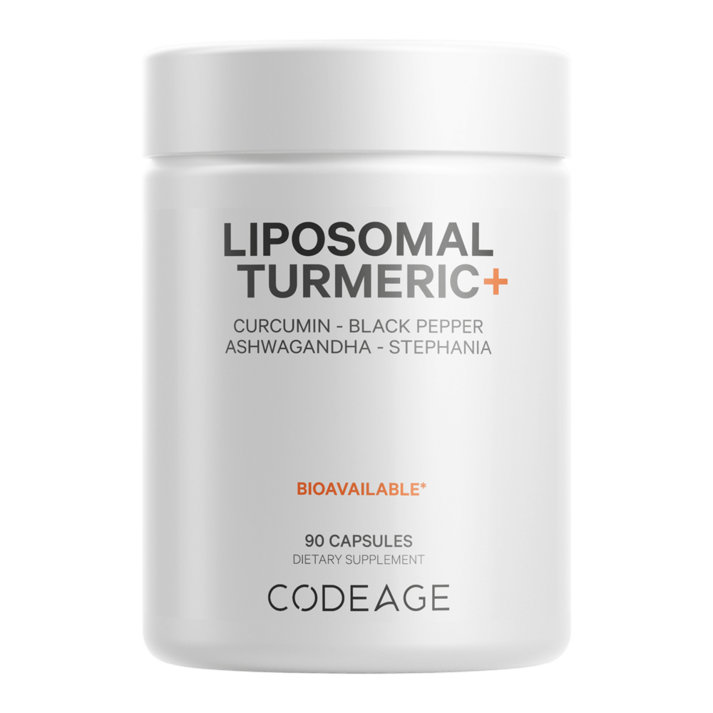Codeage Organic Turmeric Curcumin 95%, Ginger, Black Pepper Supplement - 90 caps