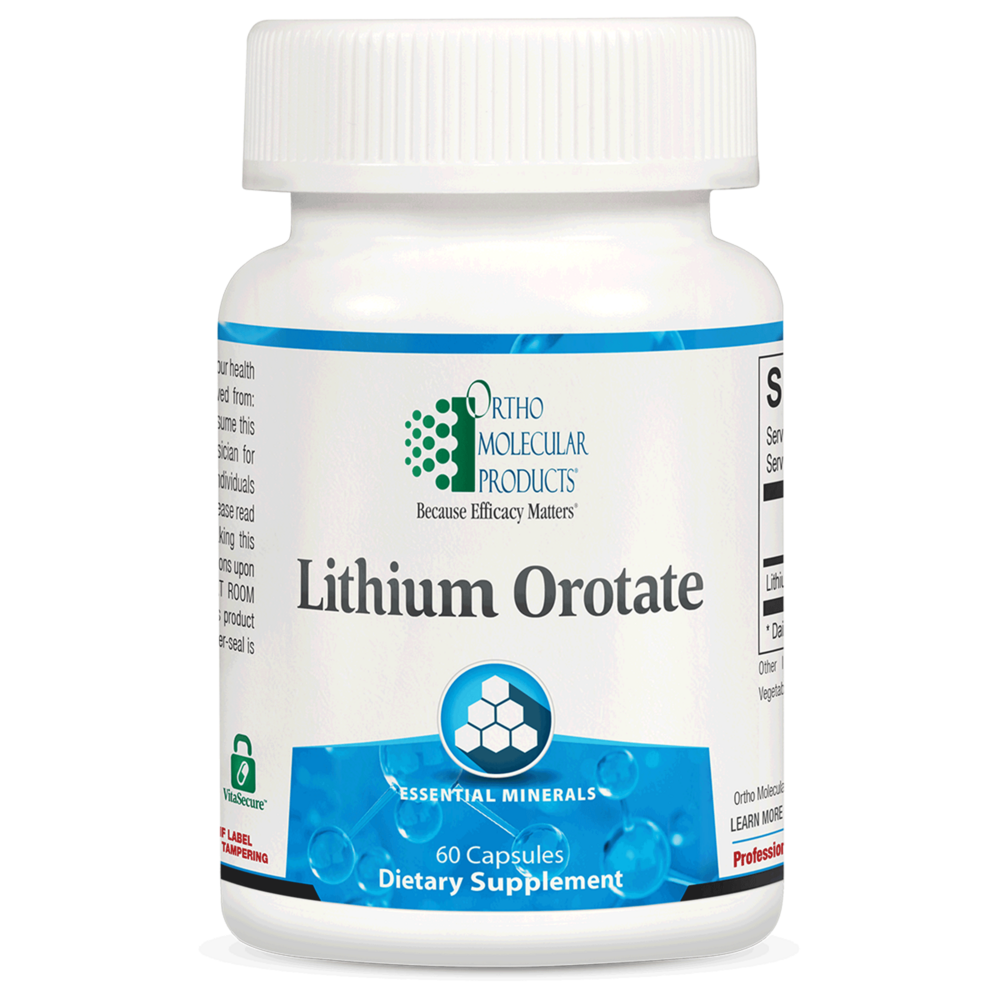 Lithium Orotate 10mg by Ortho Molecular Products