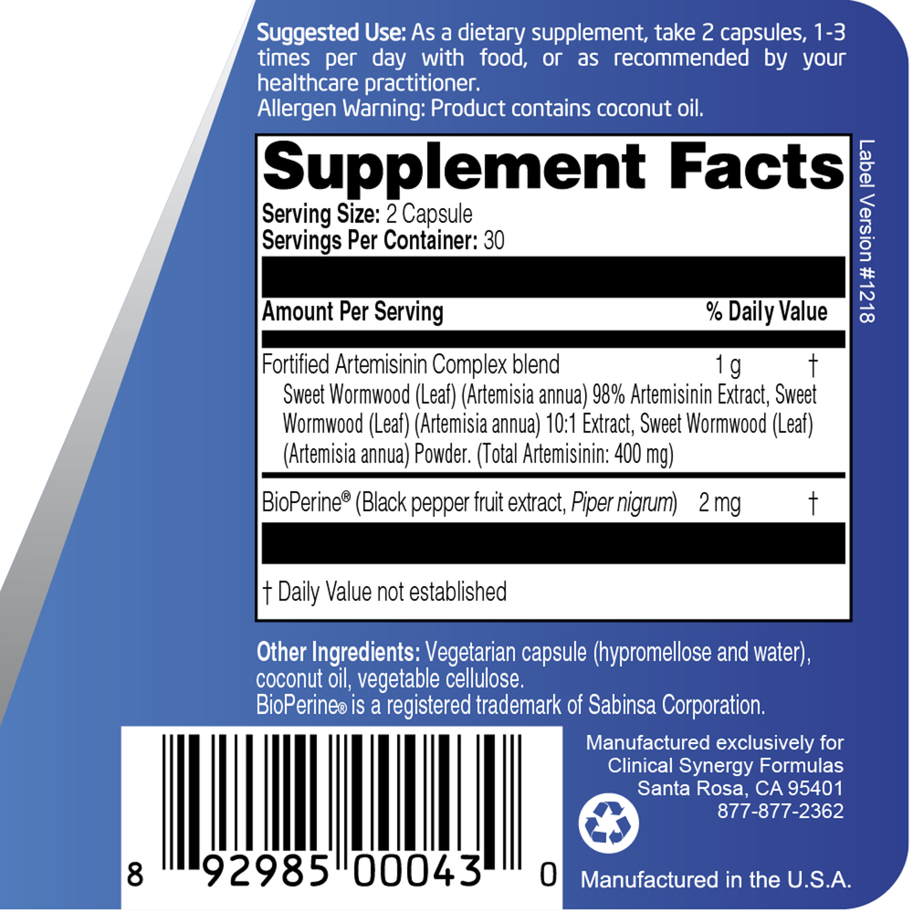 ArteMax - 60 caps - Clinical Synergy Professional Formulas