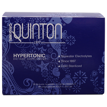Quicksilver Scientific Original Quinton Hypertonic Solution - Sea Water Hydration 30 Amps -  30 sachets