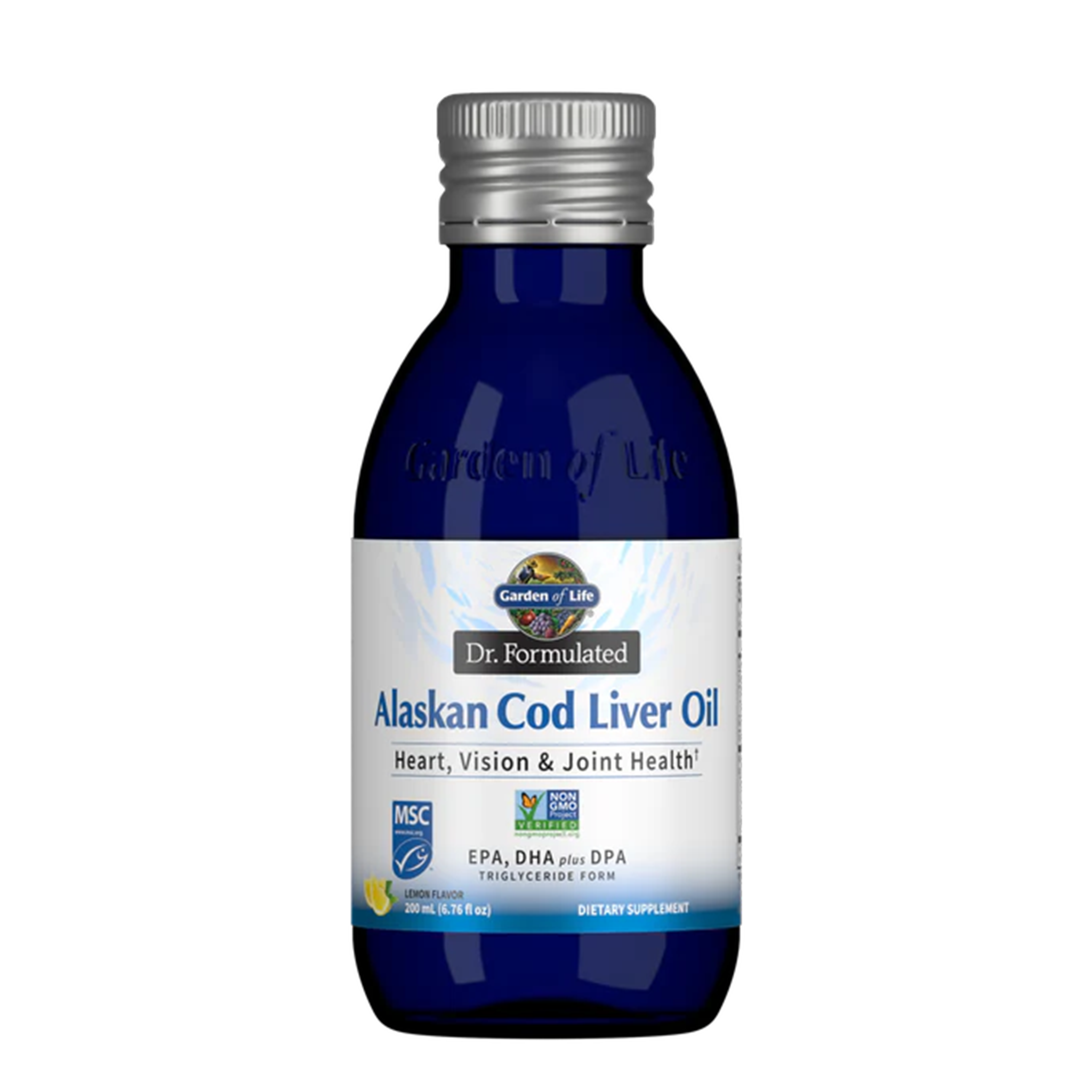Garden of Life Dr. Formulated Alaskan Cod Liver Oil - Lemon Flavor, 80 Servings