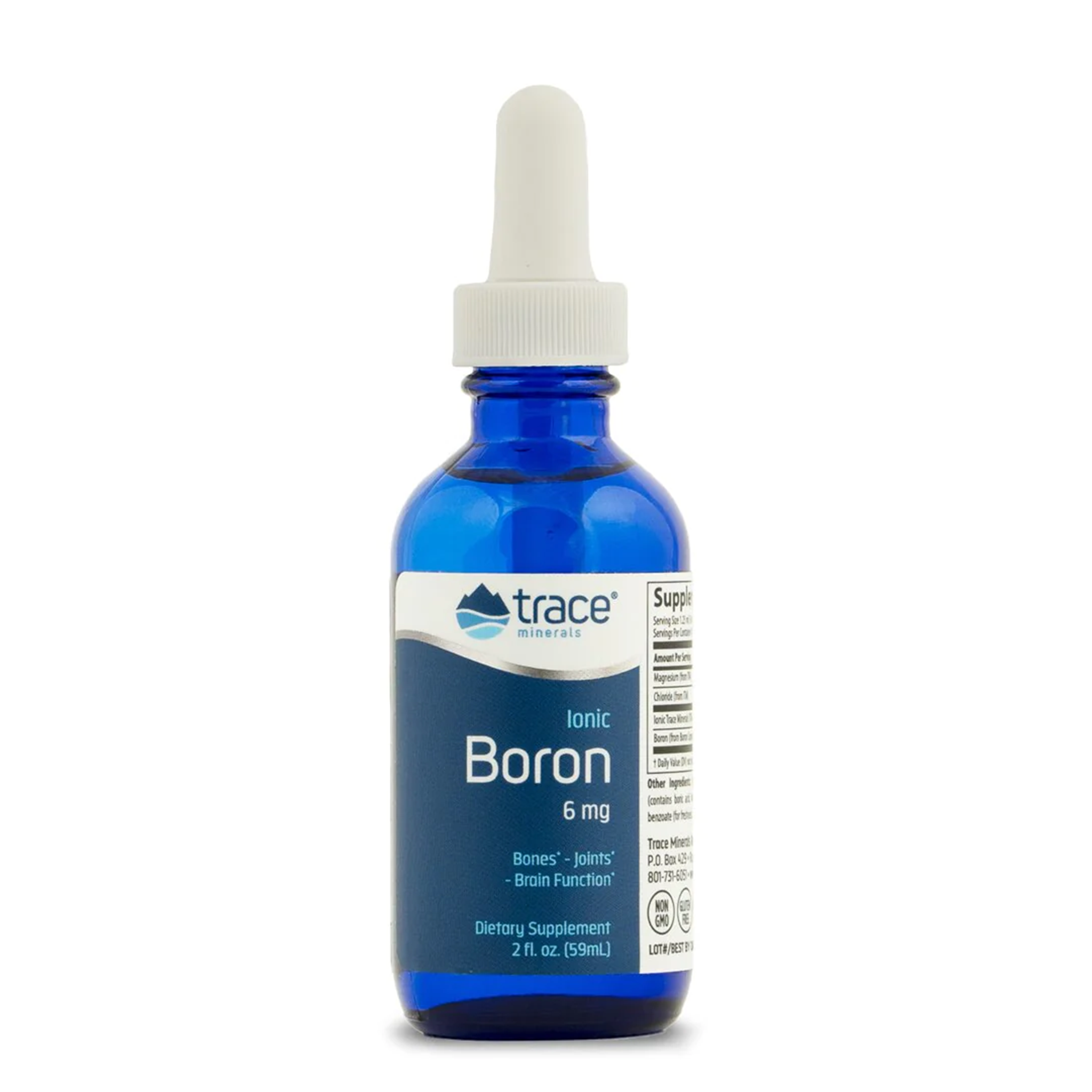 Trace Minerals | Liquid Ionic Boron | 6 mg Boron