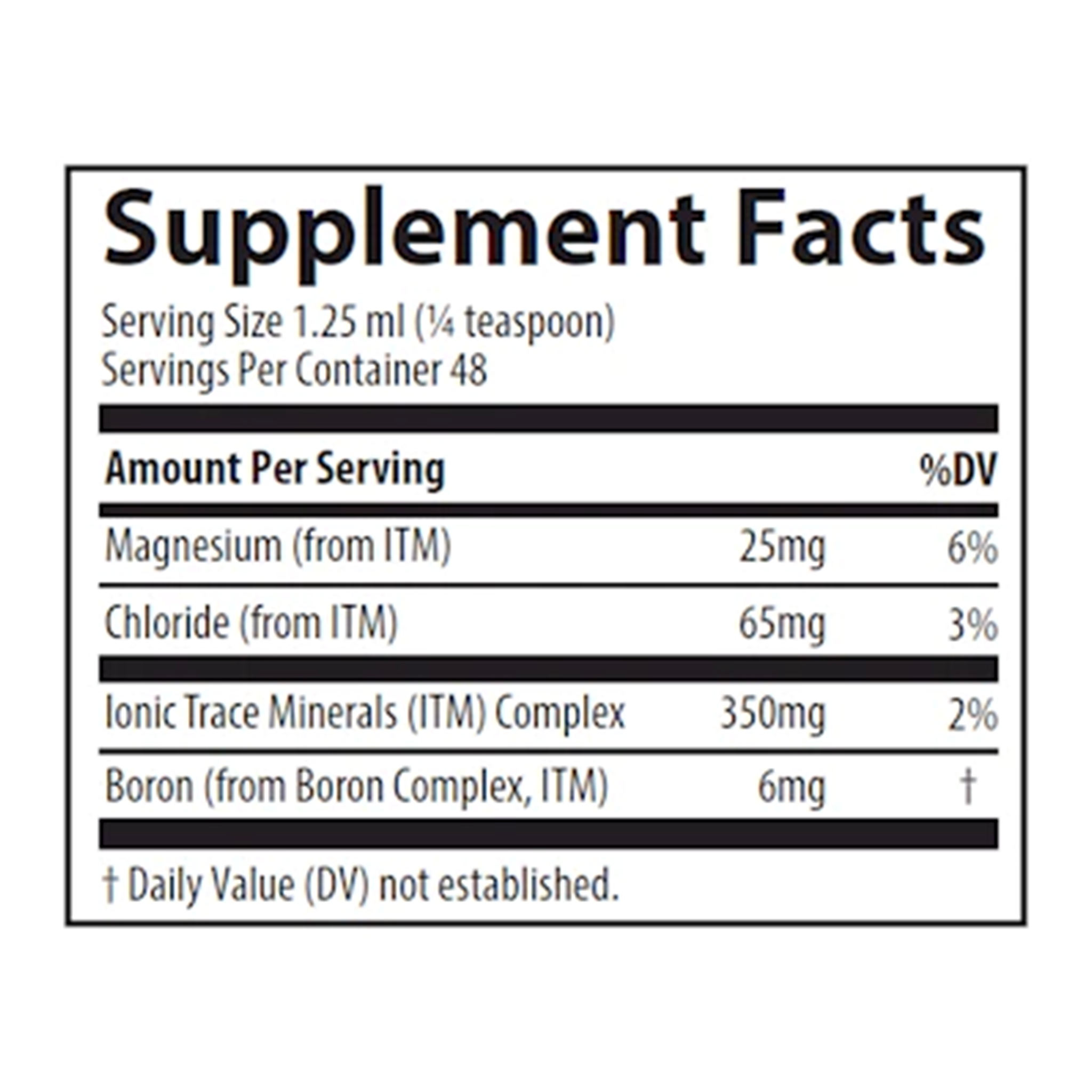 Trace Minerals | Liquid Ionic Boron | 6 mg Boron