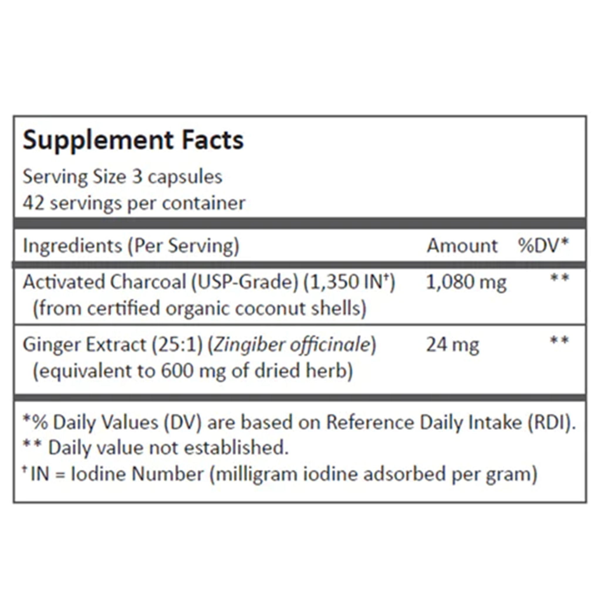 AC-1350 Activated Charcoal - 126 caps - Vita Aid
