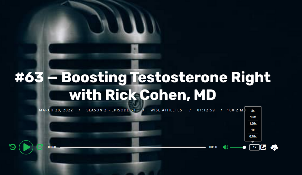Boosting Testosterone Right with Rick Cohen, MD