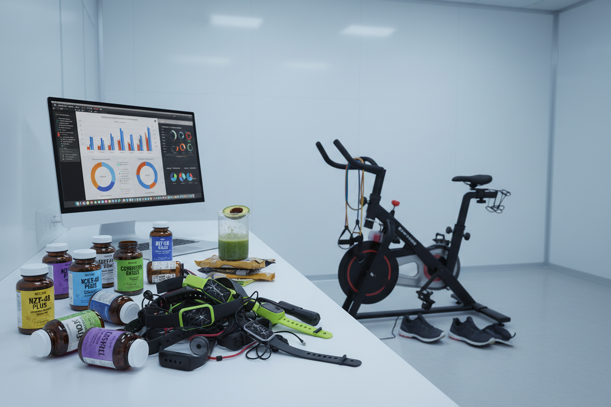 The top 5 biohacks disproven 2026 - Keto, Cold Plunge, NAD+, Antioxidants, Metrics