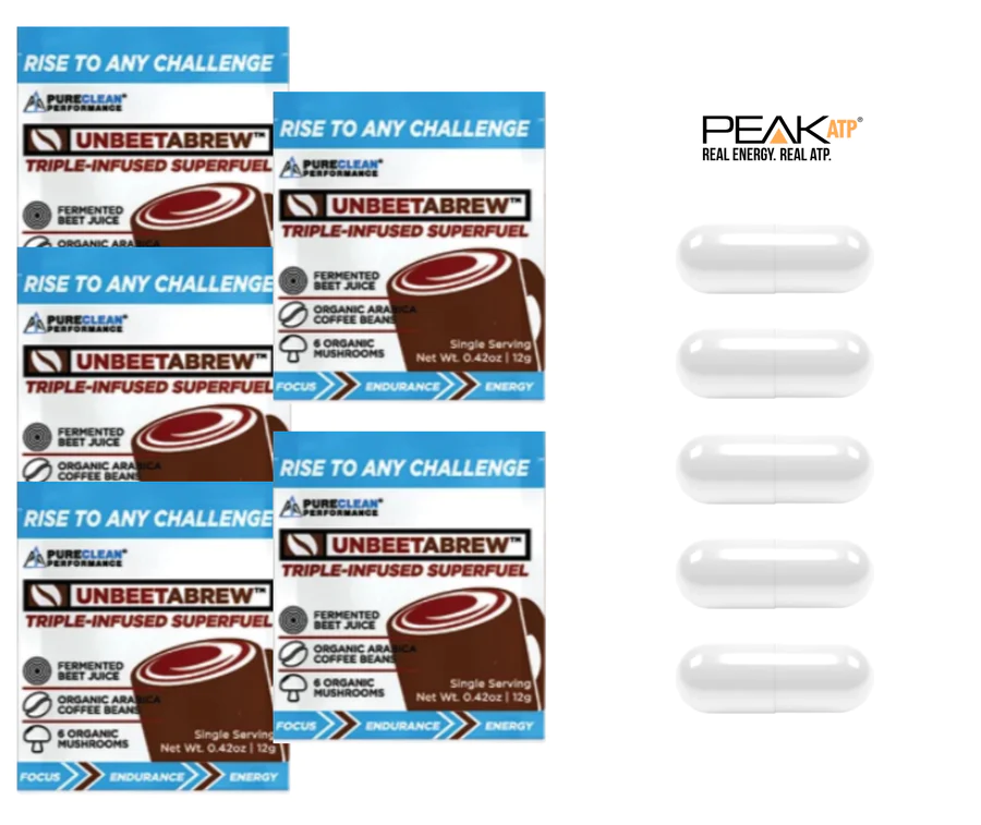 5 UNBEETABREW Packets + 5 PeakATP capsules - 500mg [Chargezen test]