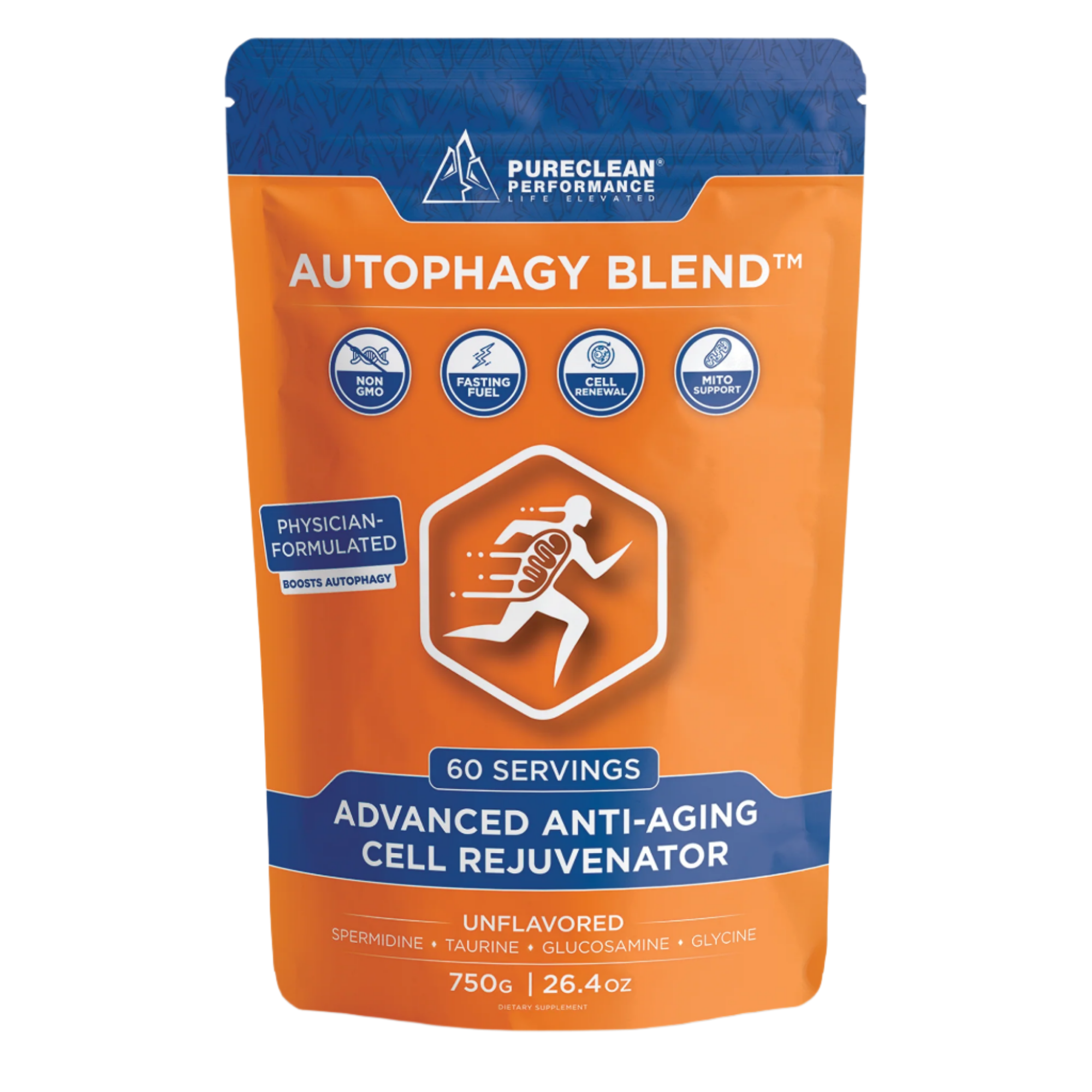 Spermidine Autophagy Blend - 60 servings- 15mg Spermidine, 5g Glycine, 2g Taurine, 4g Glucosamine