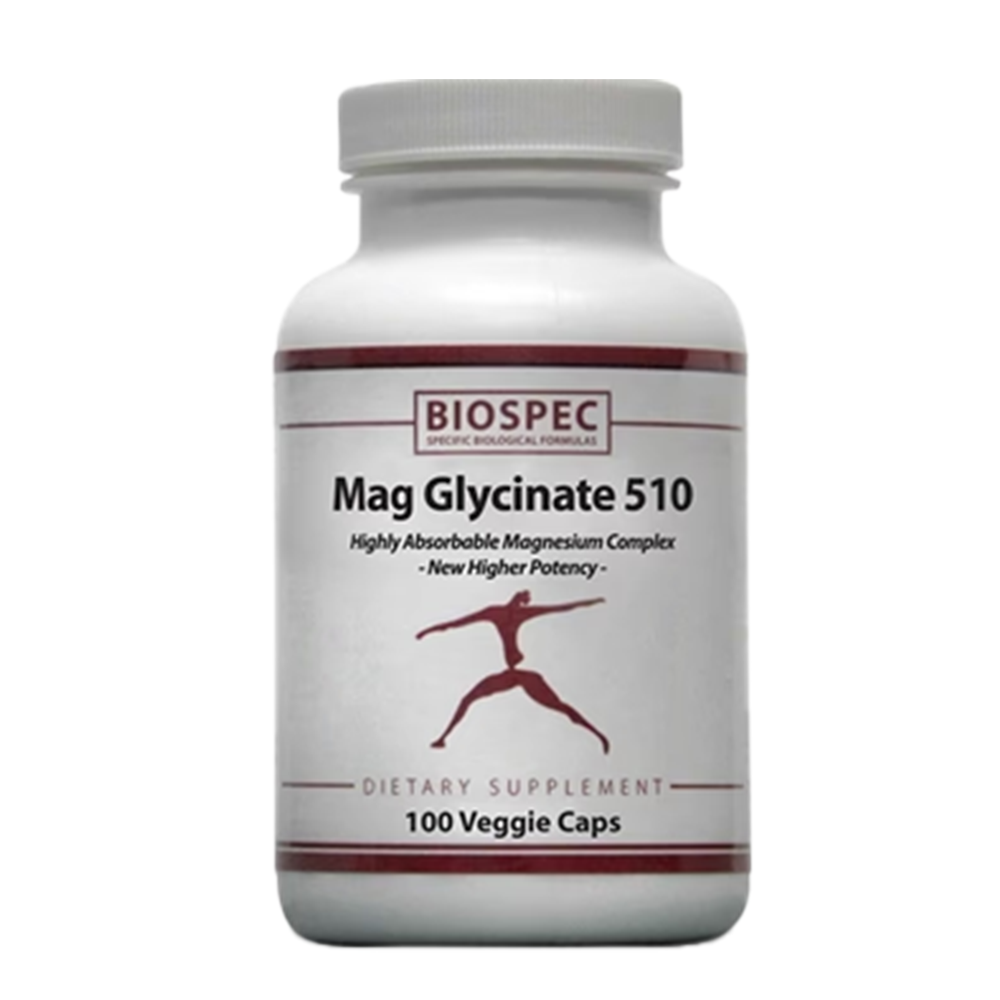 
                      
                        Magnesium Glycinate - 100 caps - Biospec Nutritionals
                      
                    