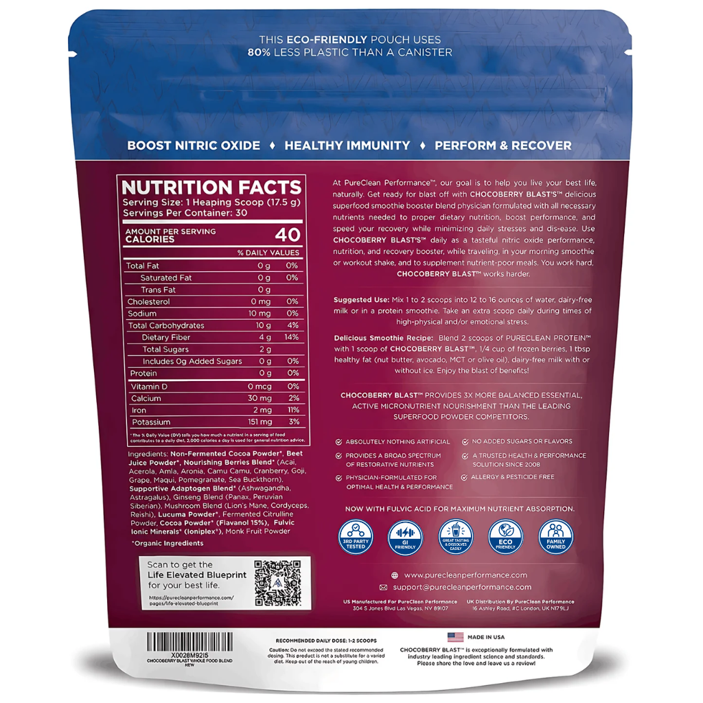 CHOCOBERRY BLAST™ - Beet-Infused Whole Food Powder