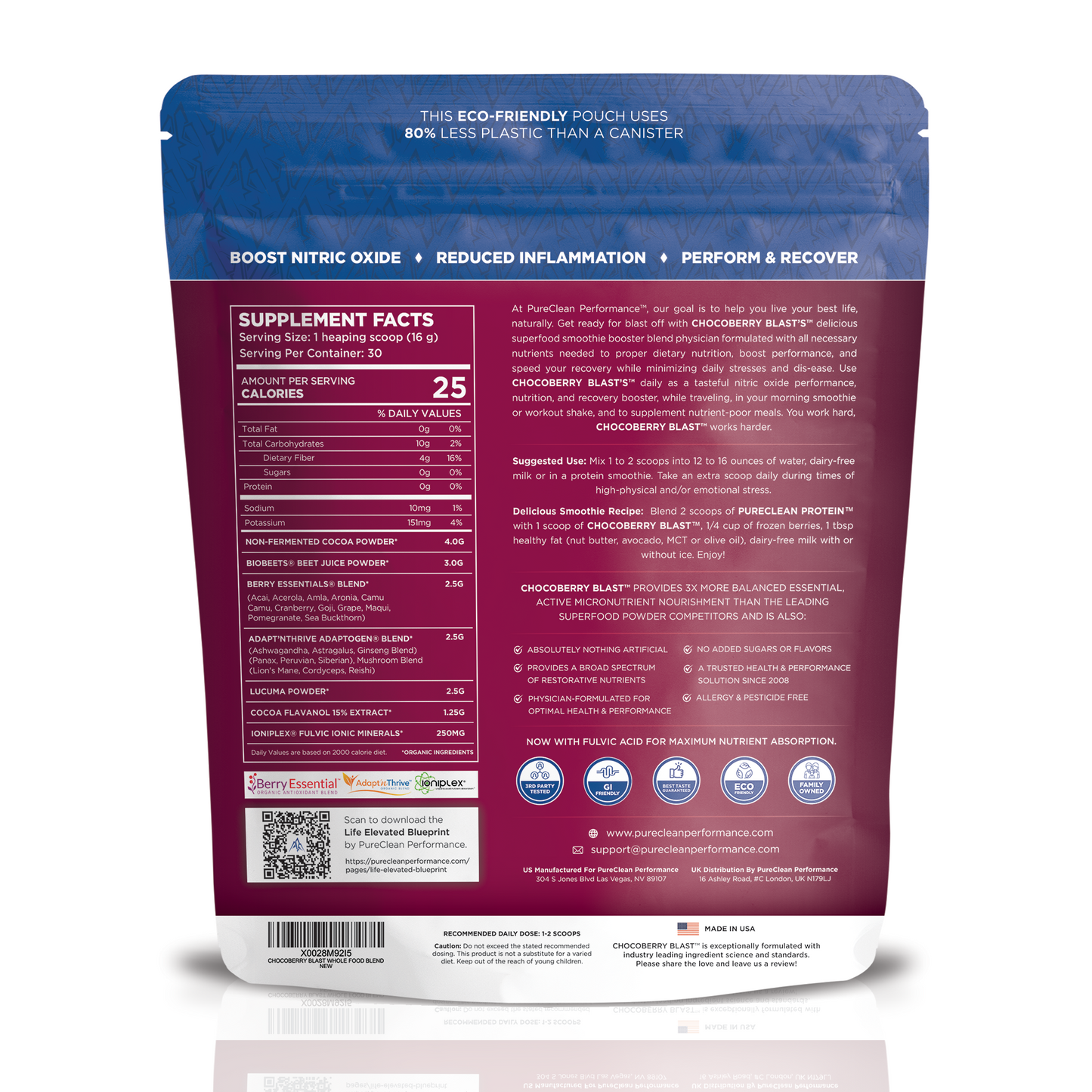 CHOCOBERRY BLAST™ - Beet-Infused Whole Food Powder