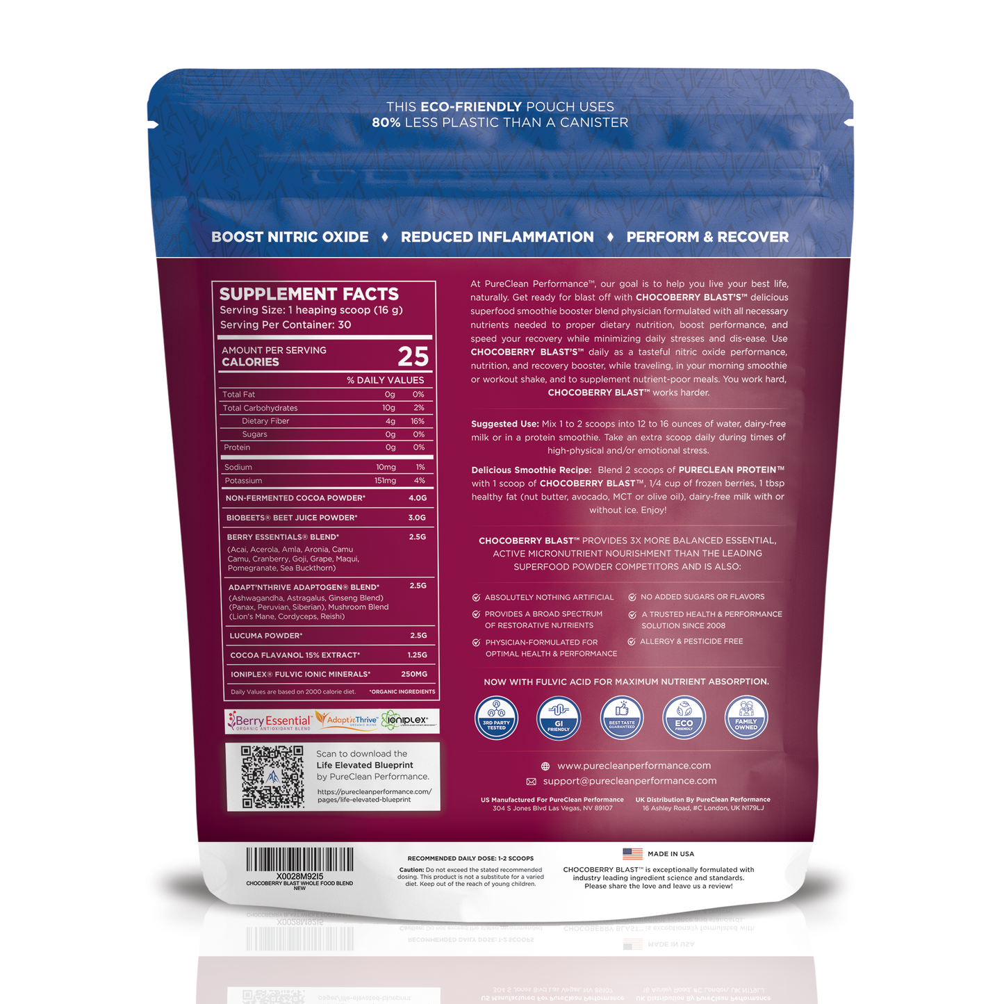 Members Only - CHOCOBERRY BLAST™ - Beet-Infused Whole Food Powder