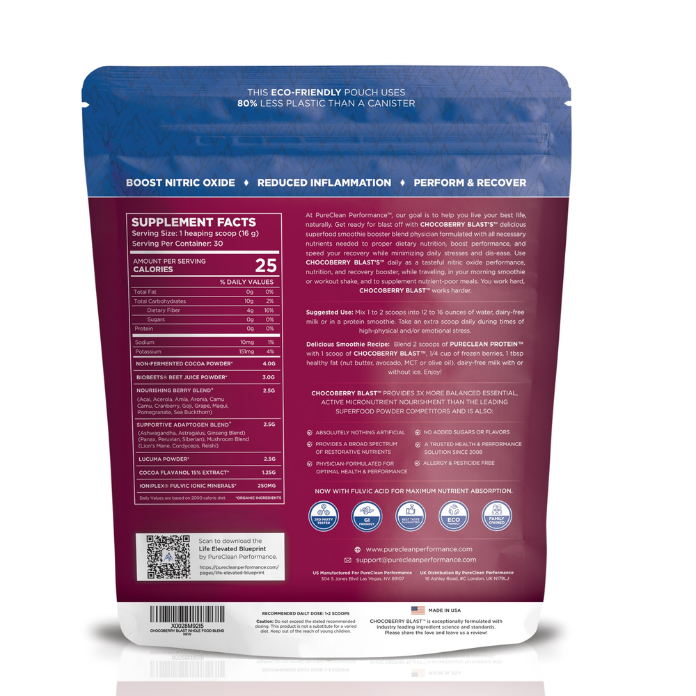 CHOCOBERRY BLAST™ - Beet-Infused Whole Food Powder