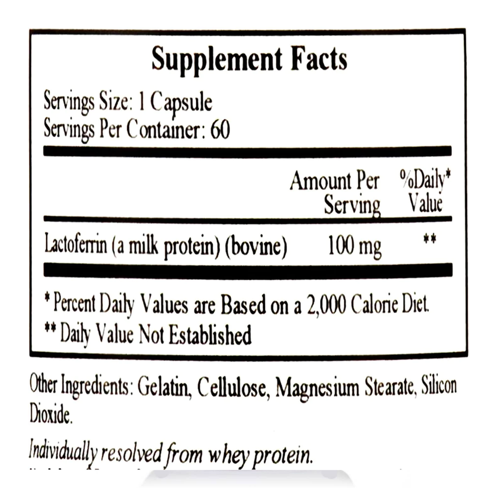 
                      
                        Lactoferrin 300 mg - 60 caps - Ecological Formulas
                      
                    