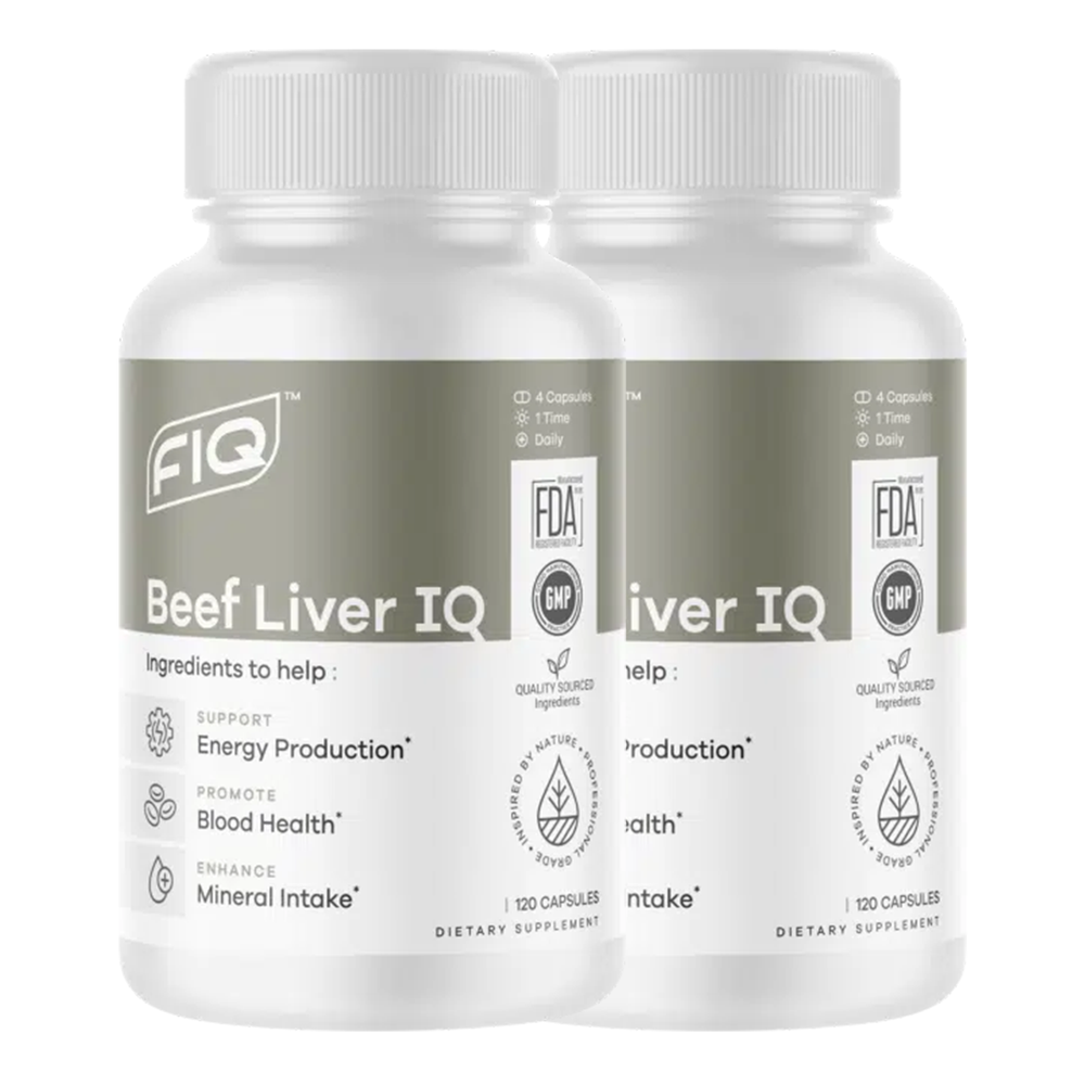 
                      
                        Beef Liver - 120 caps - Formula IQ (2 bottles order)
                      
                    