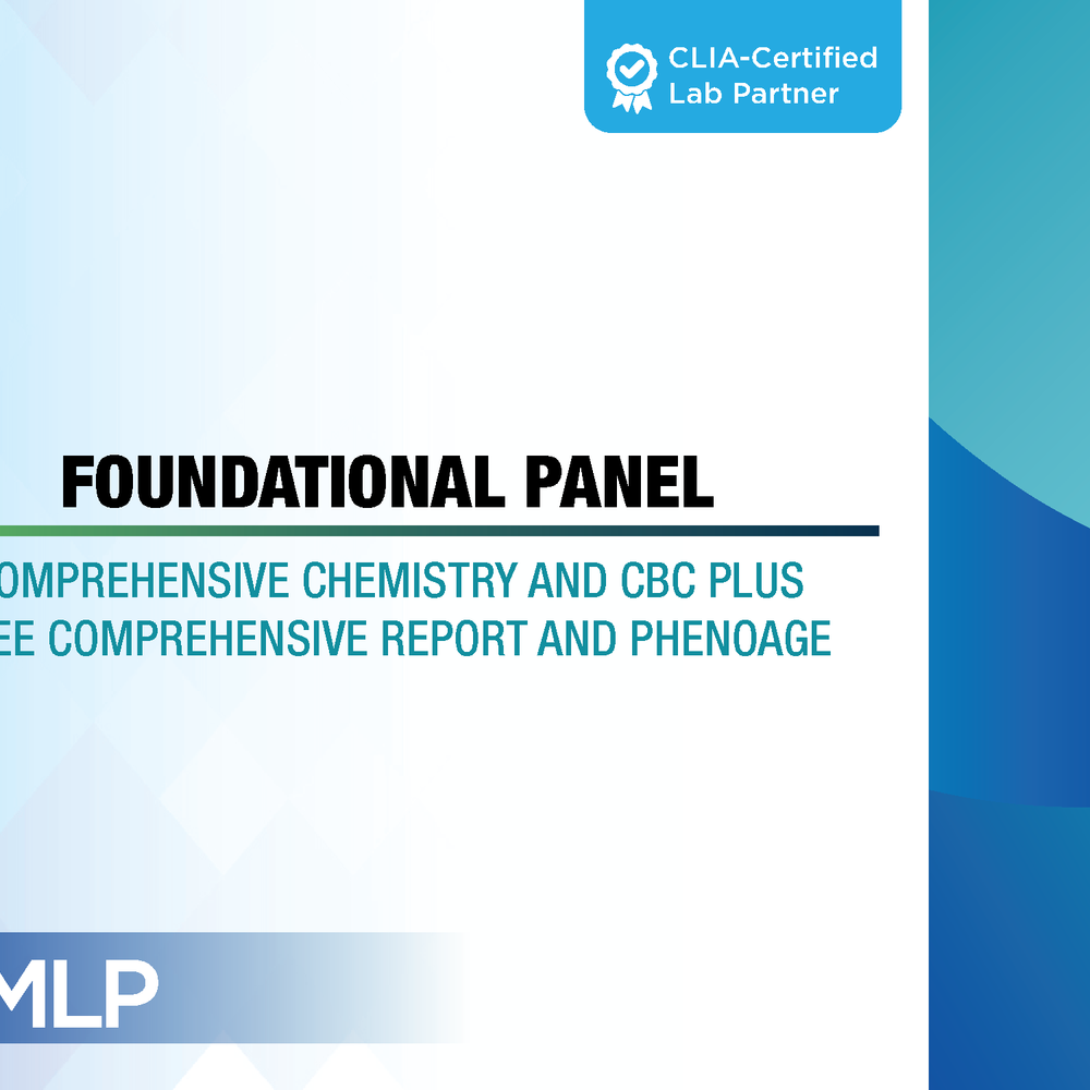 Foundational Panel - Comprehensive Chemistry and CBC plus FREE Comprehensive Report and PhenoAge