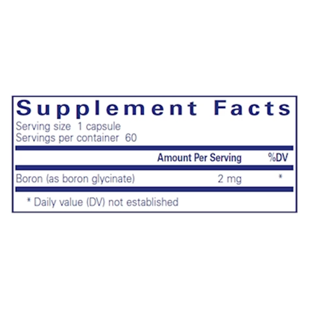 Boron Glycinate - 60 caps - Pure Encapsulation