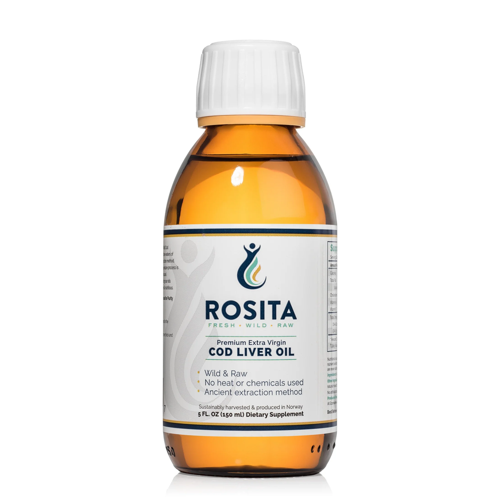 
                  
                    Extra Virgin Cod Liver Oil Liquid - 30 servings - Rosita - CASE OF 10
                  
                