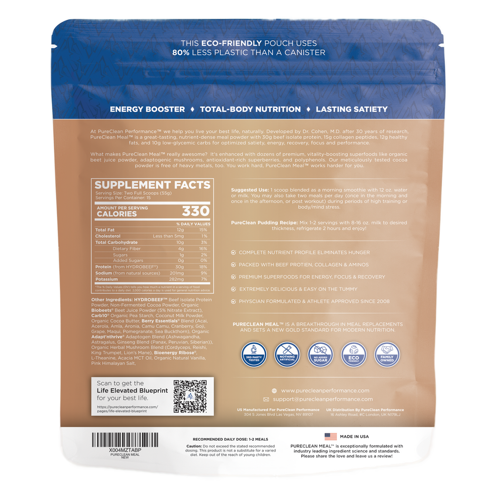 PURECLEAN MEAL™ - Wholefood Nutrients Meal Replacement Shake