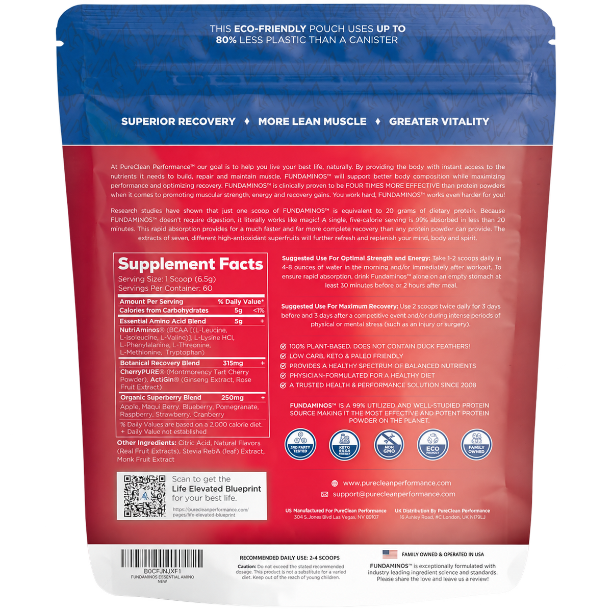 FUNDAMINOS™  - Plant-Based Essential Amino Acid Powder