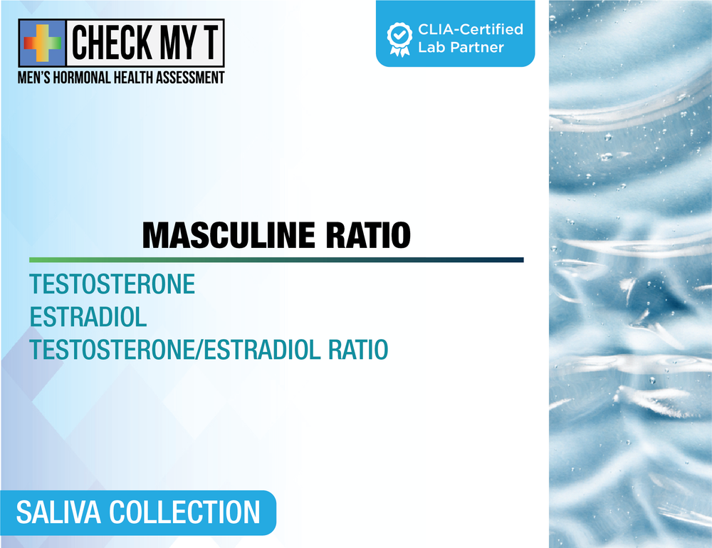 Masculine Ratio Saliva (Testosterone & Estradiol)